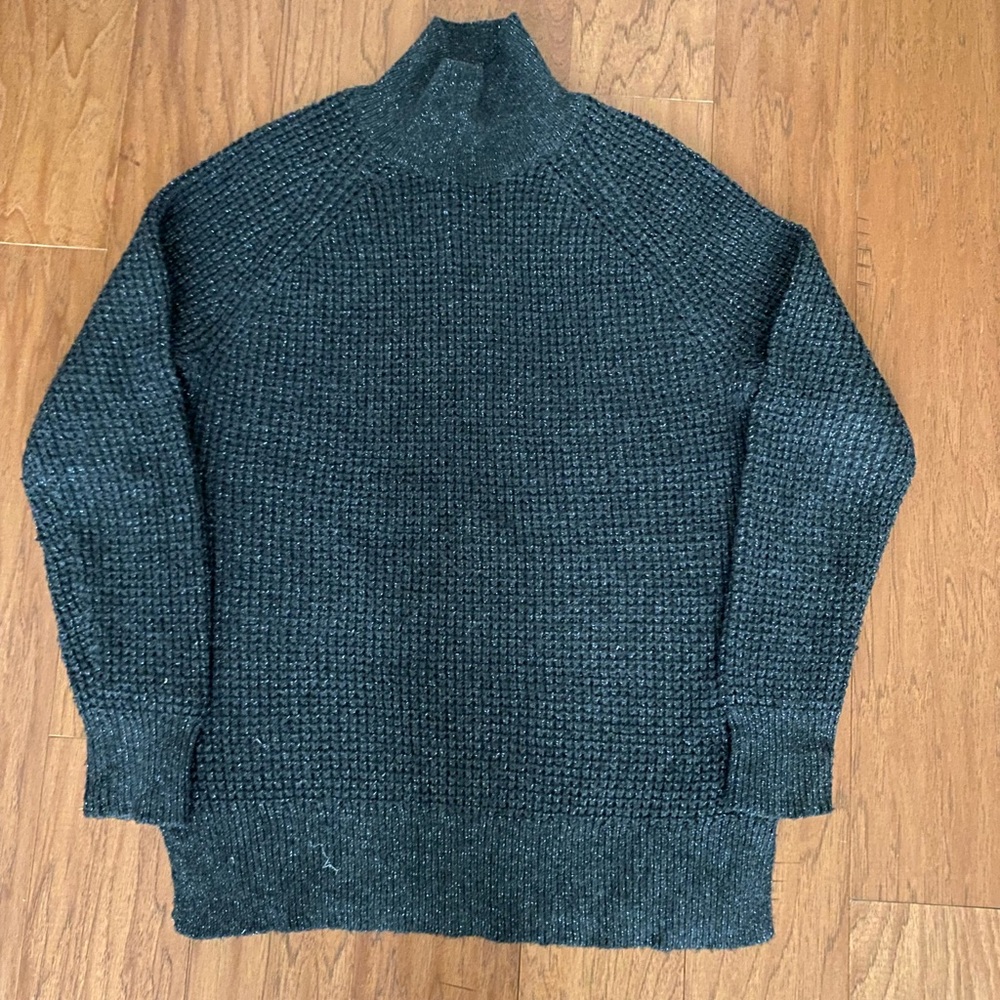 Sparkled mock neck sweater